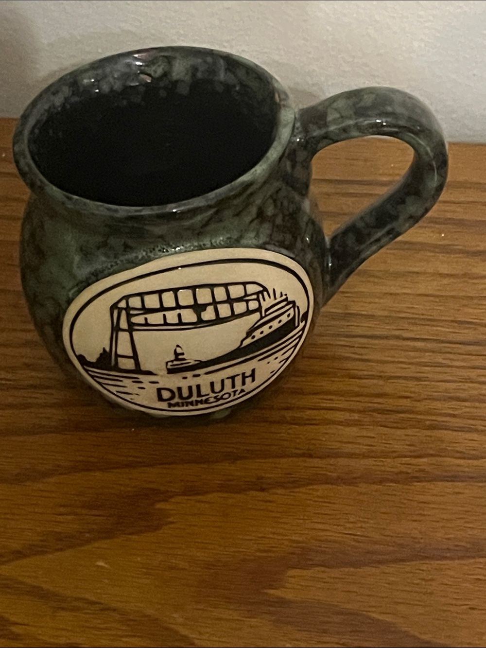 Duluth Minnesota Nautical Ceramic Coffee Mug - Green